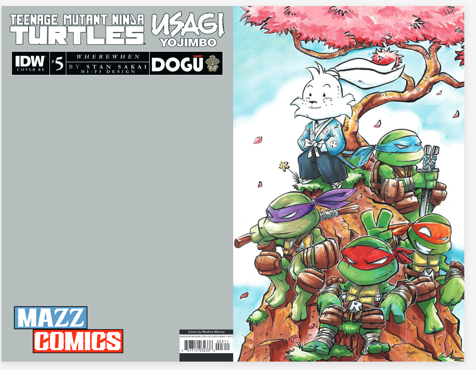 Teenage Mutant Ninja Turtles Usagi Yojimbo Wherewhen #2 1:10 Myer Variant  VF/NM – Ultimate Comics